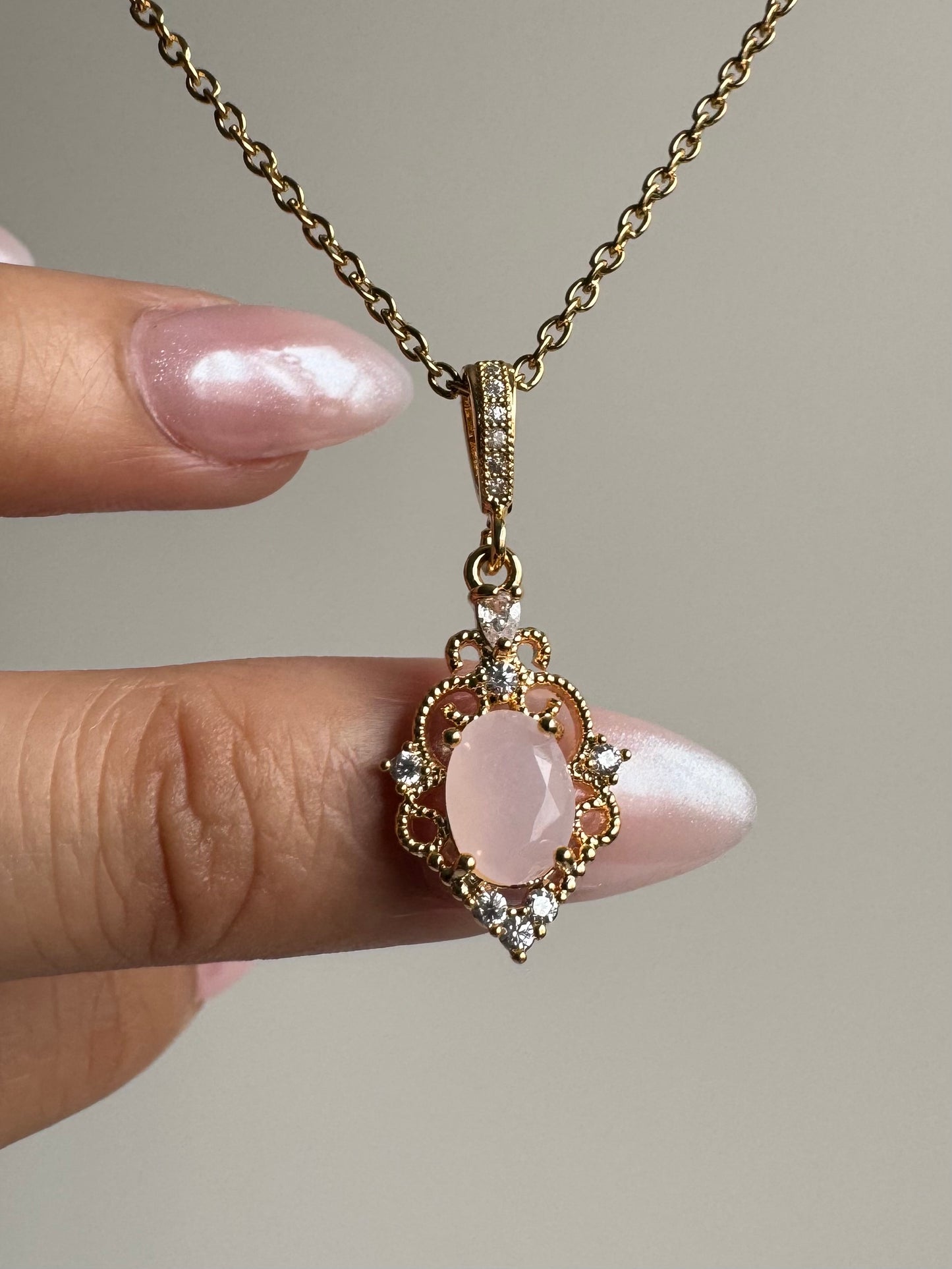 Vintage Rosaline Necklace
