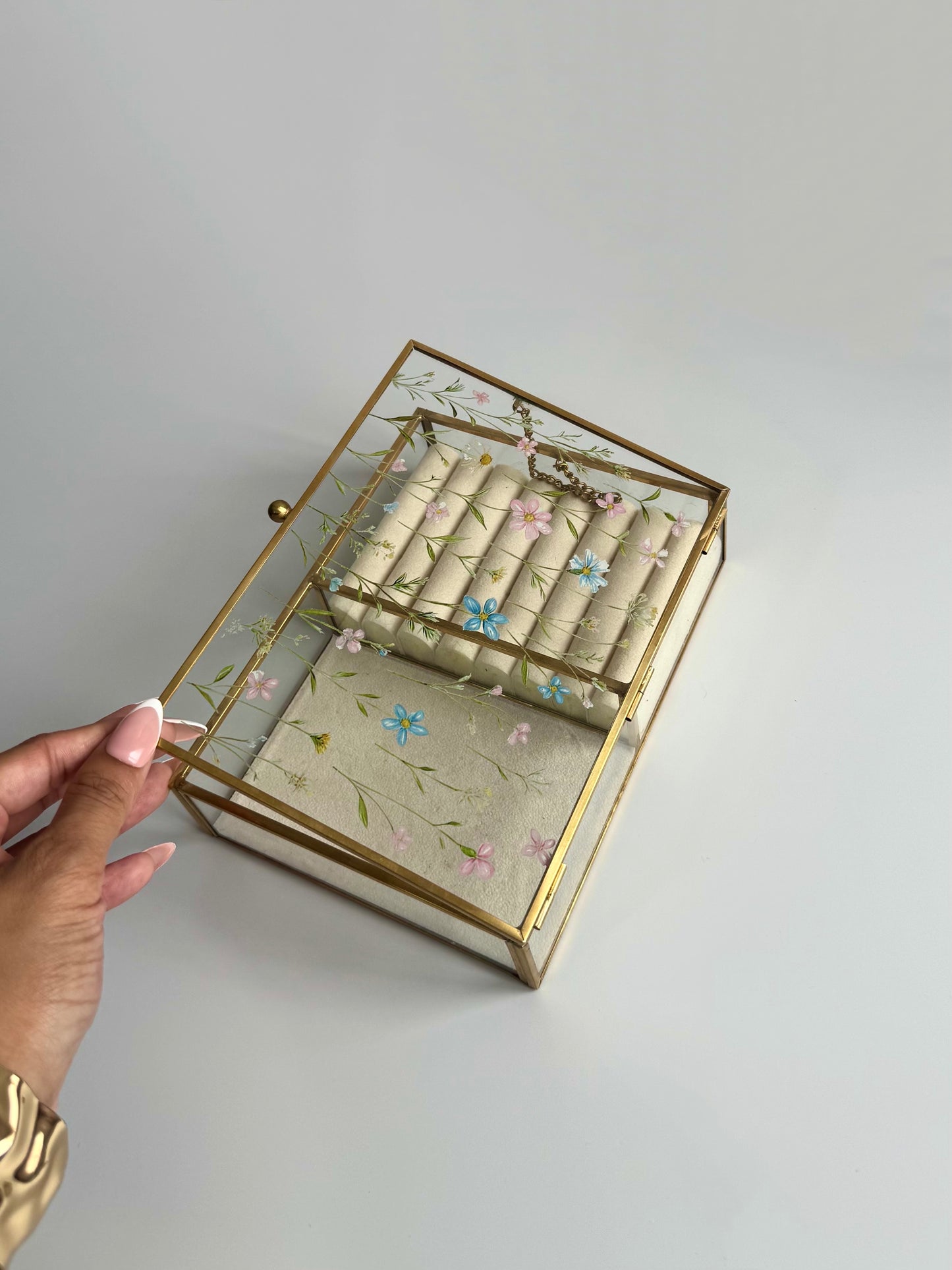 Heirloom Floral Jewellery Box