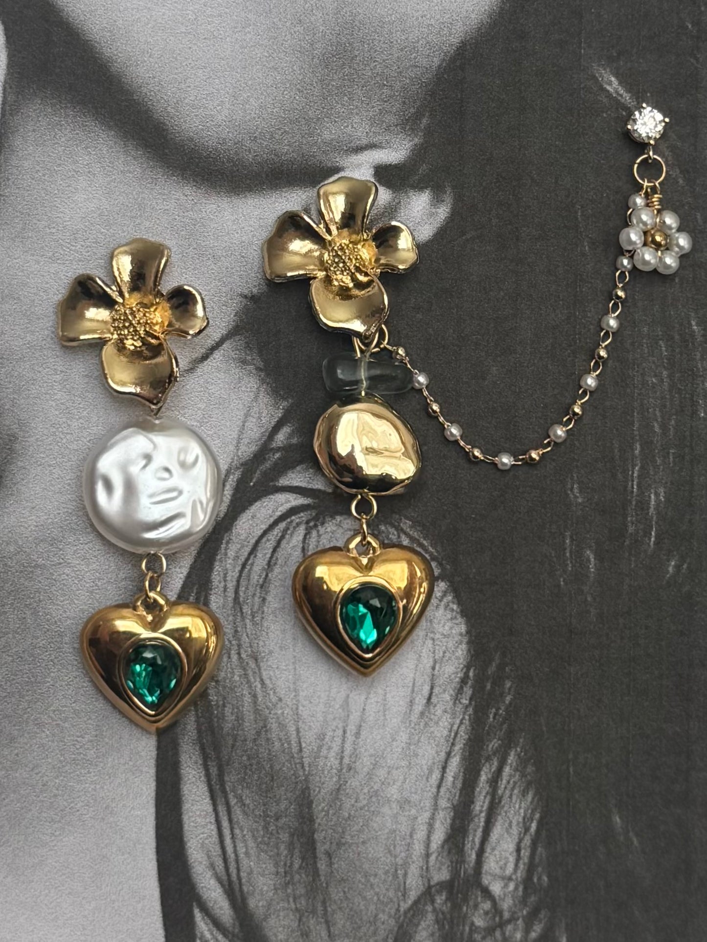 Emerald Drop Earrings