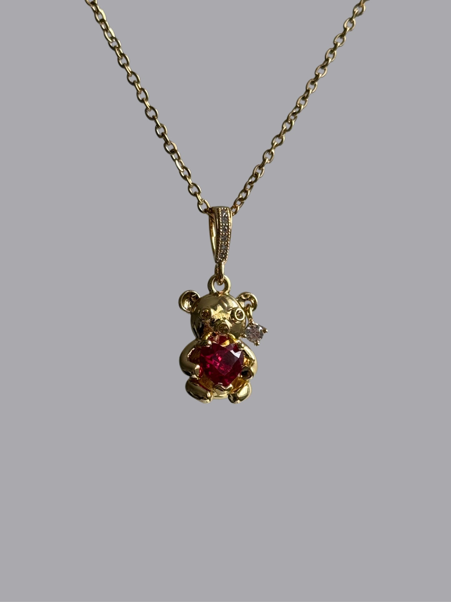 Teddy Heart Necklace