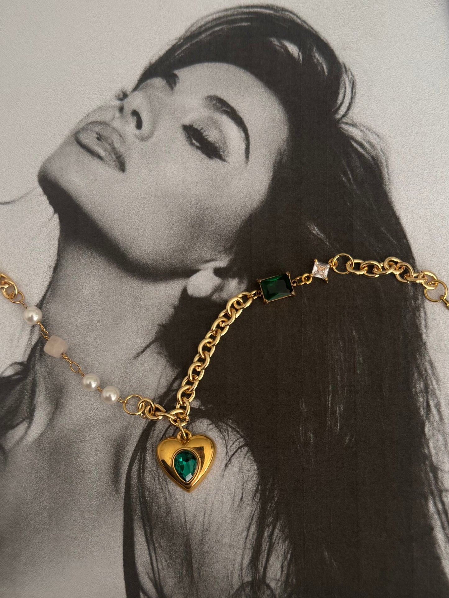 Emerald Heart Necklace