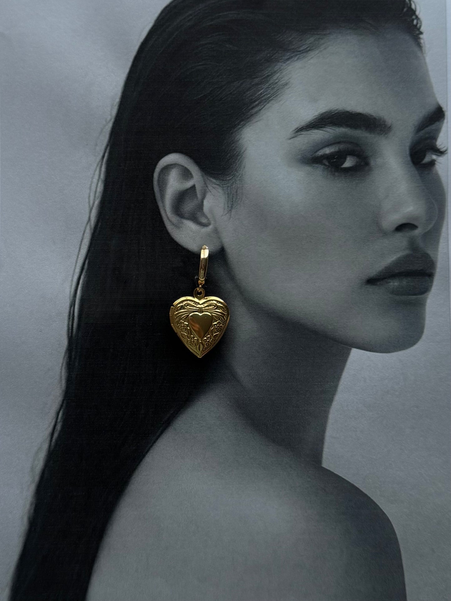 Heart Locket Earrings