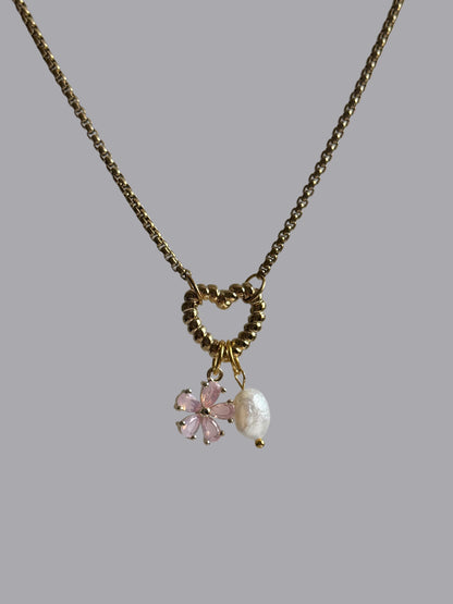Twist Love Charm Necklace
