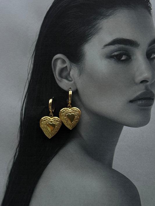 Heart Locket Earrings