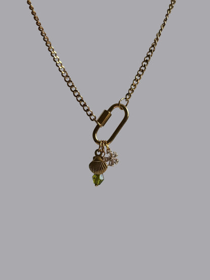 Oval Ring Charm Necklace
