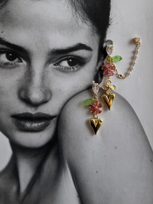 Flower Garden Drape Earrings