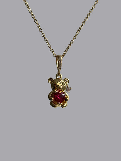 Teddy Heart Necklace