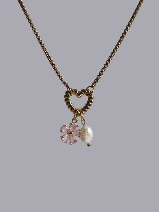 Twist Love Charm Necklace