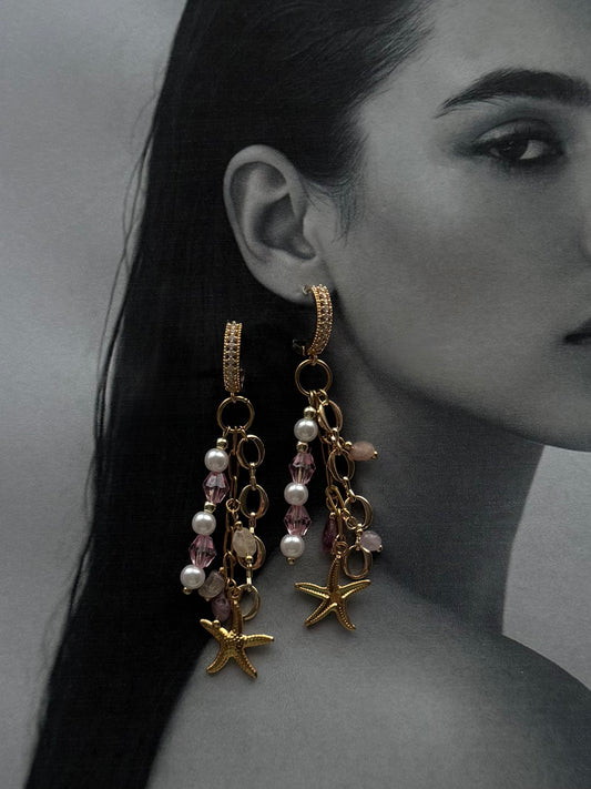 Undersea Hoop Earrings