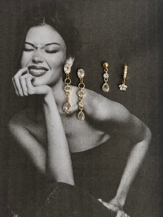 Diamanté Set Earrings