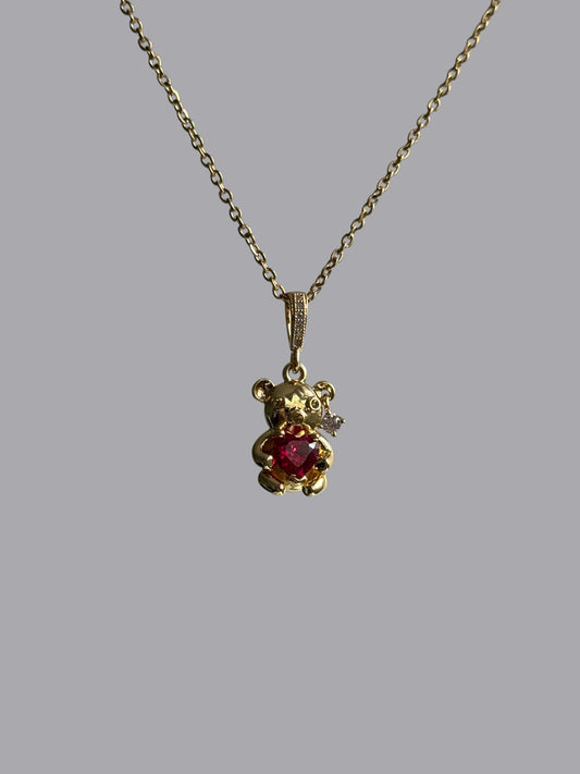 Teddy Heart Necklace